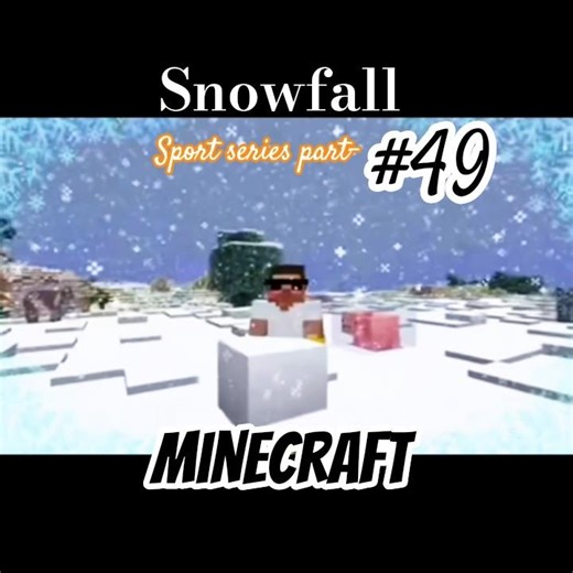 ​A Quiet Winter in Minecraft (sport series part-49 )#minecraft #shorts