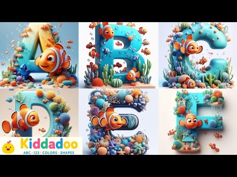 Learn ABC with Nemo | Cute Alphabet Song for Children | Kiddadoo