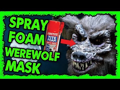 Spray Foam Werewolf Mask DIY Mask From Home Depot