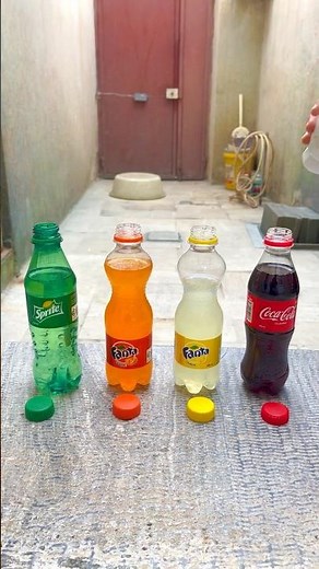 🥤Coca Cola, Fanta, Sprite und Mentos | Experiment #Shorts #asmr #satisfying