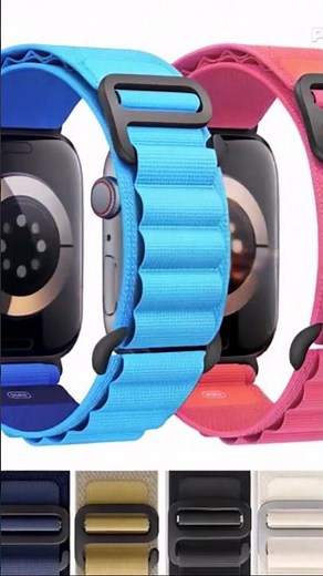 Alpine Nylon Loop Strap for Apple Watch – Rugged & Adjustable Band (40–49mm)