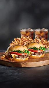 🚨 Hunger Alert! 🚨 Fuel your cravings with our unbeatable deal! Get 2 juicy Cheeseburgers, crispy Fries & refreshing Fountain Drinks for just $22. That's double the deliciousness at an amazing price! Limited time only. Satisfy your hunger now! | BurgerFi