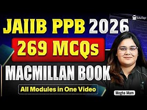 JAIIB PPB Macmillan Book Important MCQs Video Lecture | JAIIB PPB All Module in One Video