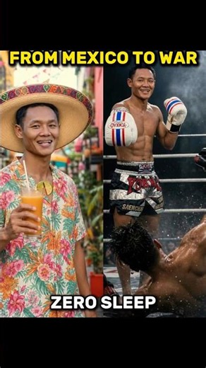 Saenchai Flying From Mexico to Finish The Fight 🇲🇽💀 #muaythai #kickboxing #brutal
