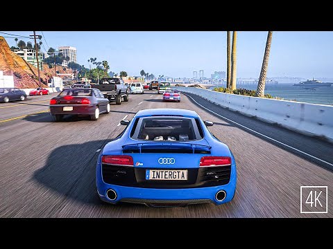 GTA 5 - Real Los Angeles Traffic & GTA 6 Graphics 2022 Ray Tracing RAW 4K Gameplay