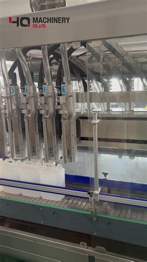 automatic 1-5 gallon jerry can jug filling and screw capping production line #machine #filling