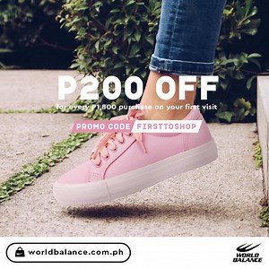 1.1K reactions · 50 shares | Great deals and hot styles are waiting for you! Get first dibs on the LATEST DROPS from #WorldBalance when you visit worldbalance.com.ph! Shop now and get P200 OFF when you order P1,800-worth of items using the code FIRSTTOSHOP. | World Balance | Facebook