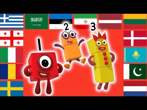 Numberblocks in 60 Languages Meme