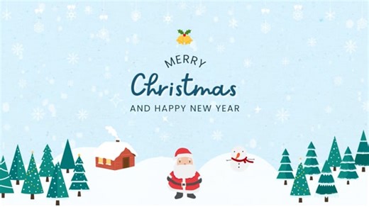 Happy Christmas, Christmas, Hello. Free Stock Video