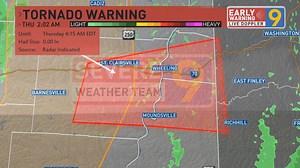 54K views · 185 reactions | The National Weather Service has issued a Tornado Warning for Belmont, Ohio, Marshall, Washington, Greene, until 4/03 4:15AM. For a look at the current radar . . . wtov9.com/weather/radar | Jeff Oechslein - NEWS9 | Facebook