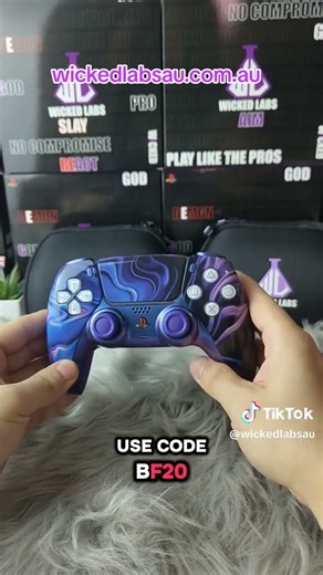 This Blue Controller Build Came Out Way Too Clean 💙⚡ #customcontroller #gaming #ps5accessories