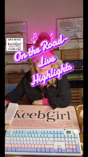 Keyboards on the Road! #livehighlights from my Full Size Keyboard traveling #LIVE ! Featuring the @YUNZII KEYBOARD transparent Beauty! She is the queen of #RGB🌈 These lights are incomparable! Click on the link below to get yours! #LIVEIncentiveProgram #LIVECanBeEasy