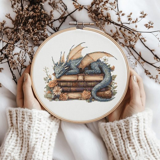 Dragon Cross Stitch Pattern, Dragon Cross Stitch, Cross Stitch Pattern, Cross Stitch Kit, PDF Pattern - Etsy