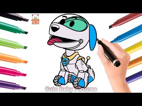 How to Draw Cute Robo-Dog from PAW Patrol