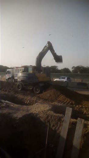 Dumper Loading in Action: Heavy Machinery at Work"#"viralvideo #construction #veloog#short Heavy Mac