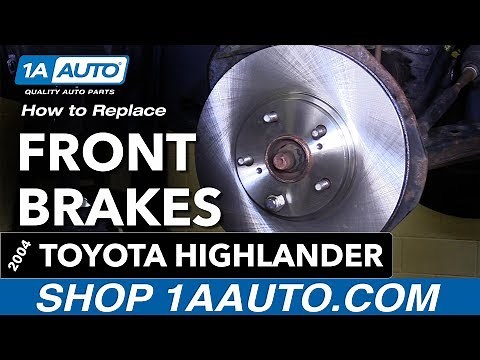 How to Replace Front Brakes 00-07 Toyota Highlander