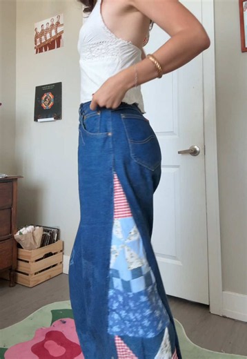 Outfit details!! #4thofjuly #fashiondesigner #quilt #70s #america250 | 70´s Outfit