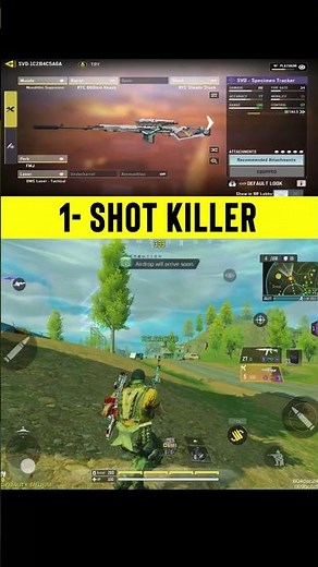 1- SHOT SVD GUNSMITH CODM BR #codm #shorts #callofduty #callofdutymobile