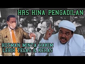 🔴HRS Lecehkan Sidang Pengadilan, Koq Lebih Gentle AHOK!