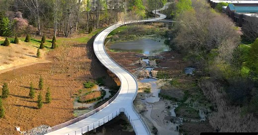 Images: Johns Creek's sweet downtown trail system, boardwalk arrives