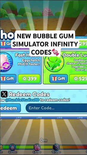 NEW SECRET BUBBLE GUM SIMULATOR INFINITY CODES (APRIL 2025) - OP REWARDS 🍬