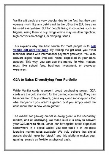 Digital Flexibility: How to Unlock the Real Value of Vanilla and G2A Gift Cards