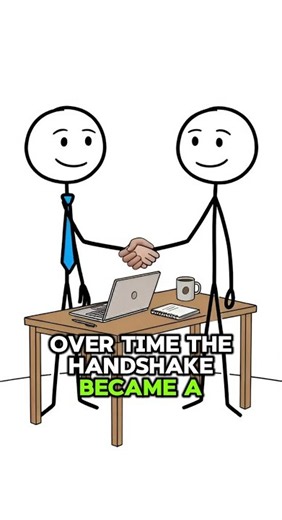 Why do we shake hands?