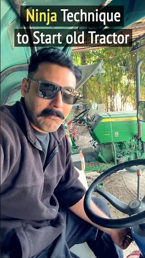 Old tractor cold start ninja technique