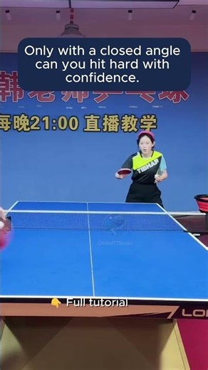 The Secret to Ripping the Ball: Close the Angle🏓 #tabletennistutorial #pingpongtips #pingpongtricks