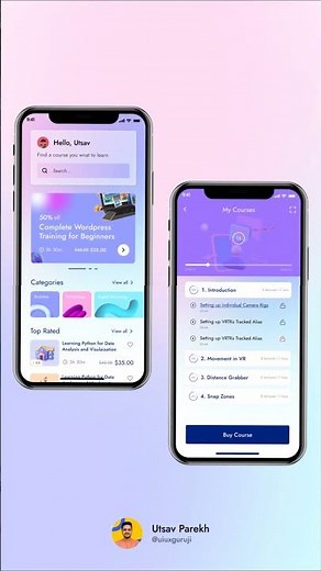 Online learning app design