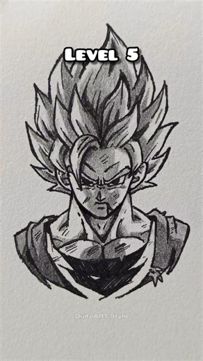 DulfoART Style on Instagram: "How to draw Son Goku in different level #anime #drawing #dragonball #goku #art #animeart #animedrawing #reels #fyp #draw #sketch #foryoupageシ #fblifestyle"