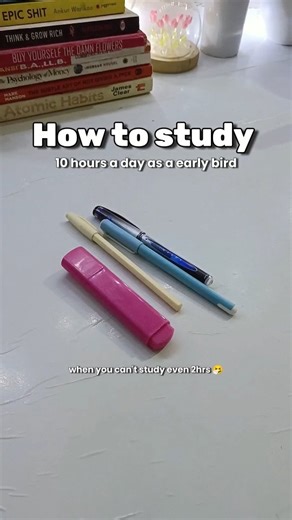 Virgo ♡ | Romanticizing life ☁️🌷 on Instagram: "🧠 How to Study 10 Hours a Day (When You Can't Even Study for 2 Hours Now) 🛑 1. Stop Forcing 10 Hours Immediately Trying to jump from 2 to 10 hours in a day will only make you hate studying. ✅ Start with 2 hours → then 4 → then 6… build it in levels (like stamina). ☀️ 2. Wake Up Early, But Smart Wake up around 5:00–5:30 AM. Keep your first 2–3 hours screen-free. Use this golden time for deep focus sessions. ⏱️ 3. Use This Powerful Study Schedule 