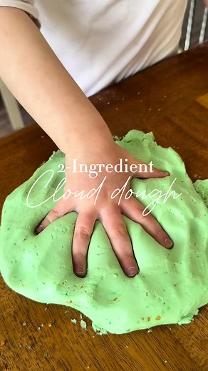Make Easy 2-Ingredient Cloud Dough for Kids