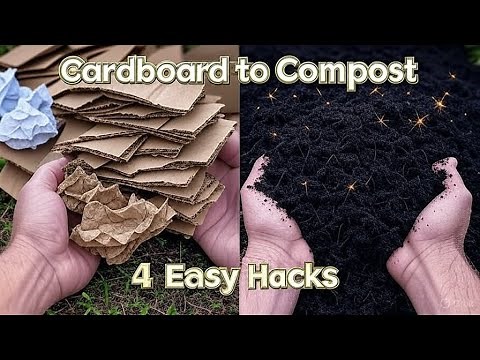 How to Make Compost from Cardboard & Paper 4 Easy Garden Hacks for FREE Soil