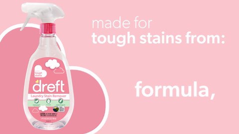 Dreft Stain Remover for Baby Clothes, Fragrance Free and Hypoallergenic Baby Stain Remover Spray , 24 Fl Oz