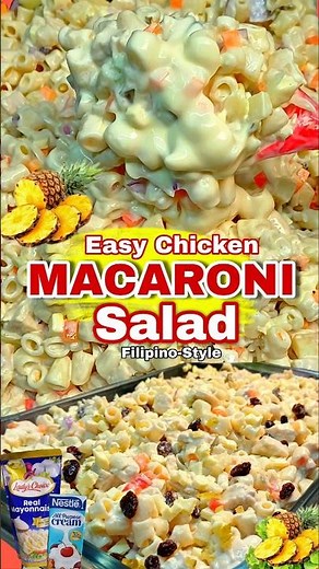 FILIPINO-STYLE Chicken Macaroni Salad Recipe
