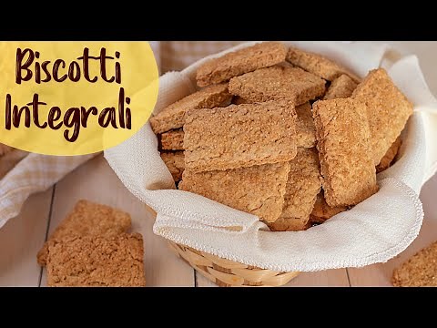 WHOLE WHEAT BISCUITS Easy Recipe - Whole WHEAT Shortbread: Butter Eggs Milk FREE