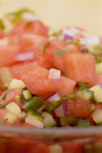 Watermelon cucumber salsa recipe