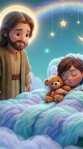 [Watch Full in Link Above] Sleep in Jesus Light | Peaceful Bedtime Sleep Calm Music for Kids