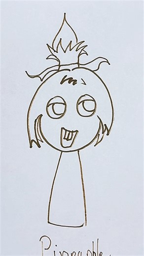 Sprunki OC Pinapple New Character Drawing Animation Tutorial #3danimation #draw #incredibox