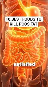 10 Best FOODS to Reduce PCOS Belly Fat. #fatburn #healthyfood #weightlossdiet #pcos