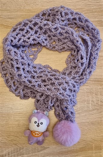 Purple Scarf - Etsy