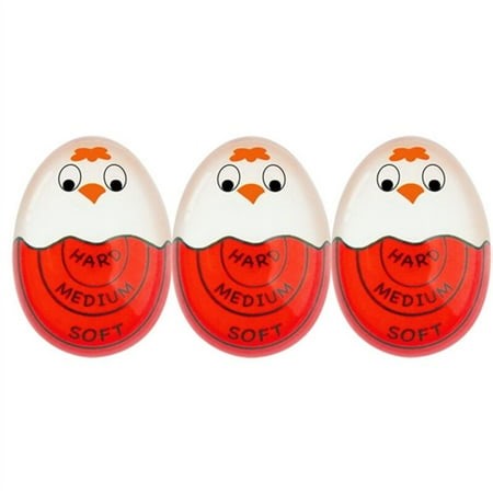 Boiled Egg Timer, Pro Hard and Soft Egg Timer that Changes Color Once Cooked and Safe (Red-3 Packs) - Walmart.ca