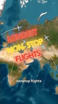 The Longest Flights You Can Actually Take #aviation #travel #shorts