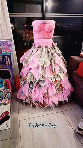 Dress made from recycled materials #diy