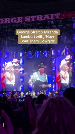 George Strait y Miranda Lambert en SoFi Stadium