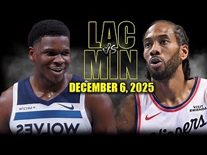 Los Angeles Clippers vs Minnesota Timberwolves Full Game Highlights – December 6, 2025 | NBA Season