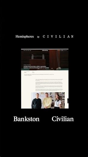 Bankston x Civilian #interiordesign #architecture #home #homedecor