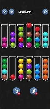 Ball Sort Puzzle Level 244 🧩 #ballsortpuzzle