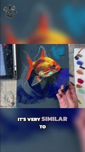 Create Stunning Indigo Colors: Pastel Painting Tutorial #shorts